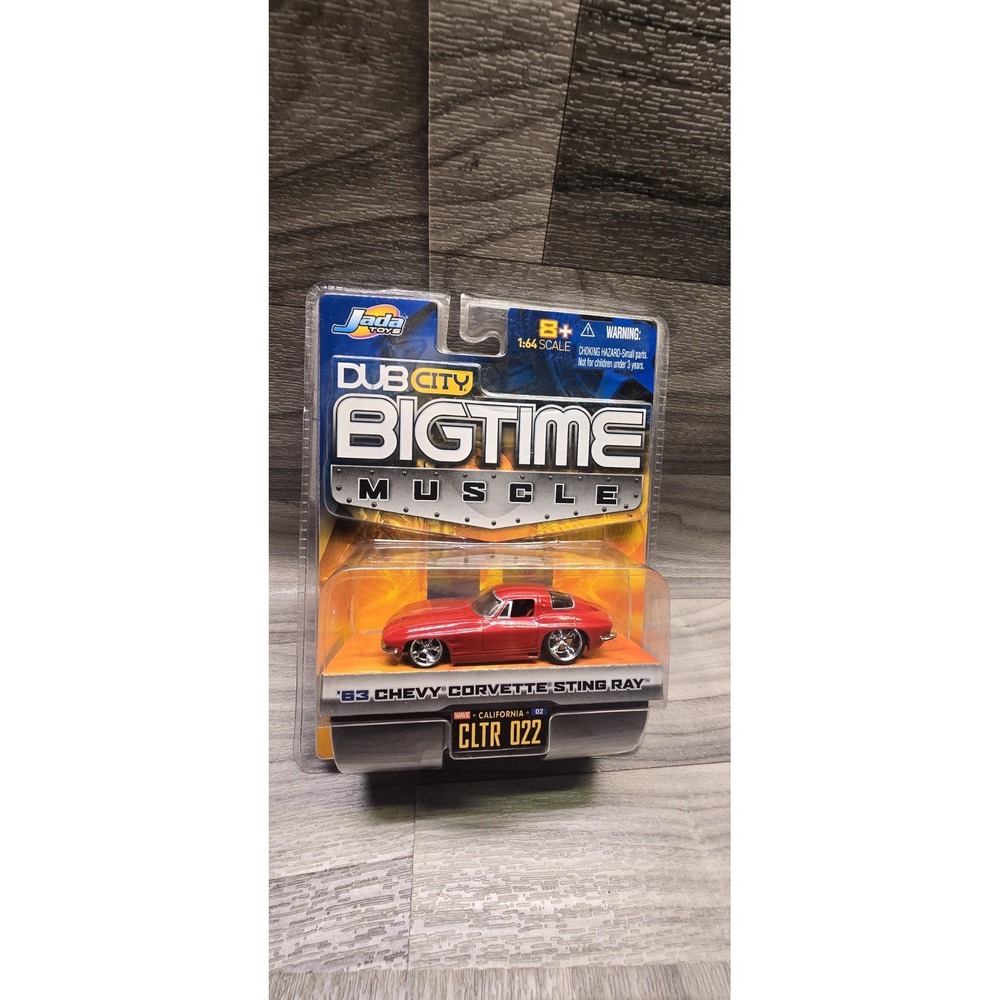 Dub City BigTime Muscle 63 Chevy Corvette Sting Ray Red 1/64